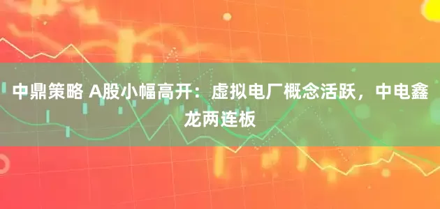中鼎策略 A股小幅高开：虚拟电厂概念活跃，中电鑫龙两连板