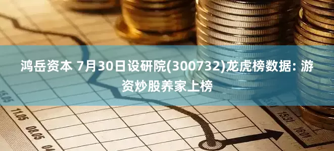 鸿岳资本 7月30日设研院(300732)龙虎榜数据: 游资炒股养家上榜